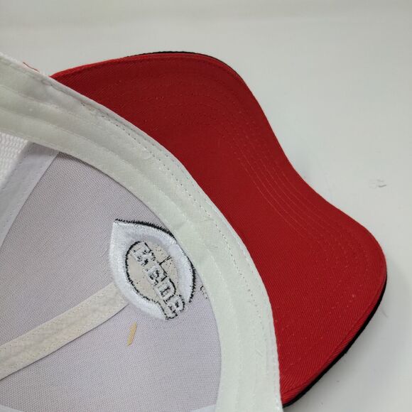 Cincinnati Reds MLB Snapback Mesh Back Hat Gold White Adjustable Montgomery Inn - Picture 11 of 12
